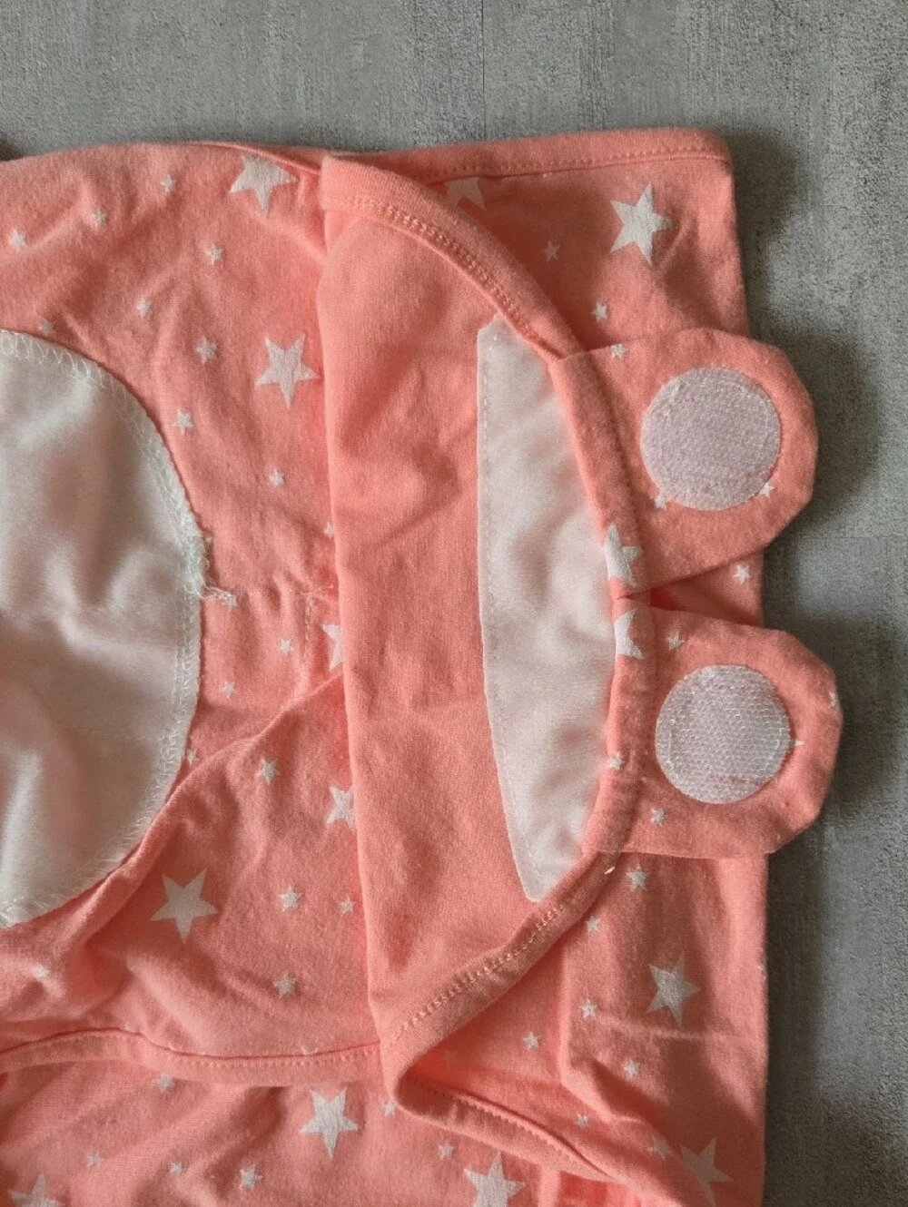 ​NWT Star Print Adjustable Swaddle Blanket Wrap Pink Infant Sleep Sack 0-6M